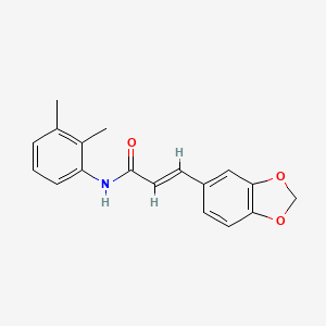 molecular formula C18H17NO3 B11017324 (2E)-3-(1,3-benzodioxol-5-yl)-N-(2,3-dimethylphenyl)prop-2-enamide 