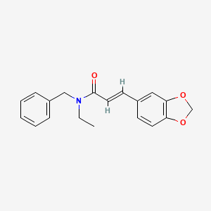 (2E)-3-(1,3-benzodioxol-5-yl)-N-benzyl-N-ethylprop-2-enamide