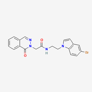 N-[2-(5-bromo-1H-indol-1-yl)ethyl]-2-[1-oxo-2(1H)-phthalazinyl]acetamide