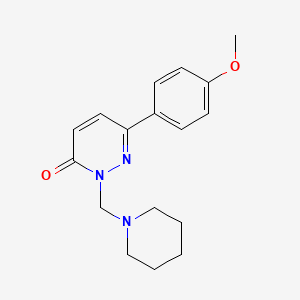 molecular formula C17H21N3O2 B11017403 6-(4-methoxyphenyl)-2-(piperidin-1-ylmethyl)pyridazin-3(2H)-one 