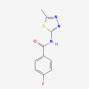 4-fluoro-N-(5-methyl-1,3,4-thiadiazol-2-yl)benzamide