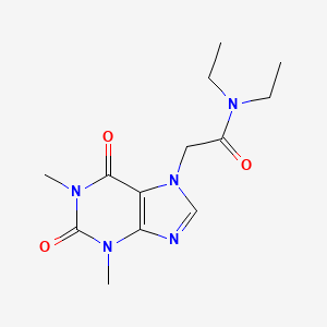 2-(1,3-dimethyl-2,6-dioxo-1,2,3,6-tetrahydro-7H-purin-7-yl)-N,N-diethylacetamide