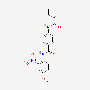 4-[(2-ethylbutanoyl)amino]-N-(4-methoxy-2-nitrophenyl)benzamide