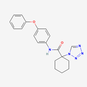 N-(4-phenoxyphenyl)-1-(1H-tetrazol-1-yl)cyclohexanecarboxamide