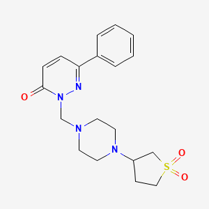 2-((4-(1,1-dioxidotetrahydrothiophen-3-yl)piperazin-1-yl)methyl)-6-phenylpyridazin-3(2H)-one