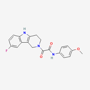 2-(8-fluoro-1,3,4,5-tetrahydro-2H-pyrido[4,3-b]indol-2-yl)-N-(4-methoxyphenyl)-2-oxoacetamide