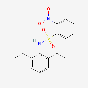 molecular formula C16H18N2O4S B11017594 N-(2,6-diethylphenyl)-2-nitrobenzenesulfonamide 