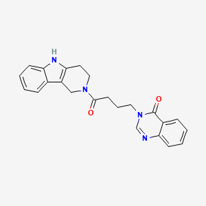 3-[4-oxo-4-(1,3,4,5-tetrahydro-2H-pyrido[4,3-b]indol-2-yl)butyl]quinazolin-4(3H)-one