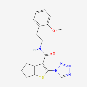 N-[2-(2-methoxyphenyl)ethyl]-2-(1H-tetrazol-1-yl)-5,6-dihydro-4H-cyclopenta[b]thiophene-3-carboxamide