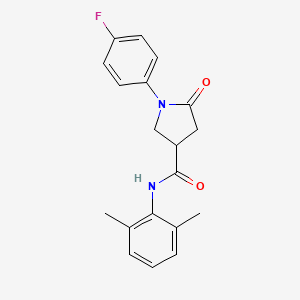 N-(2,6-dimethylphenyl)-1-(4-fluorophenyl)-5-oxopyrrolidine-3-carboxamide