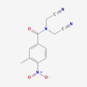 N,N-bis(cyanomethyl)-3-methyl-4-nitrobenzamide