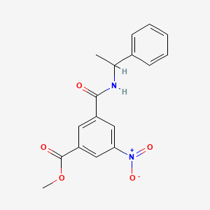 Methyl 3-nitro-5-[(1-phenylethyl)carbamoyl]benzoate