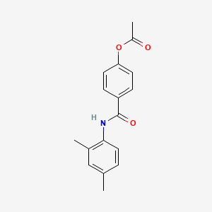 molecular formula C17H17NO3 B11017817 4-((2,4-Dimethylanilino)carbonyl)phenyl acetate 