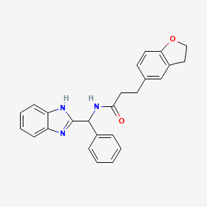 N-[1H-1,3-Benzimidazol-2-YL(phenyl)methyl]-3-(2,3-dihydro-1-benzofuran-5-YL)propanamide