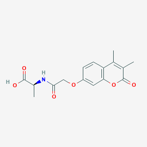 N-{[(3,4-dimethyl-2-oxo-2H-chromen-7-yl)oxy]acetyl}-L-alanine