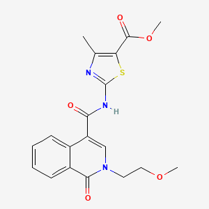 Methyl 2-({[2-(2-methoxyethyl)-1-oxo-1,2-dihydroisoquinolin-4-yl]carbonyl}amino)-4-methyl-1,3-thiazole-5-carboxylate