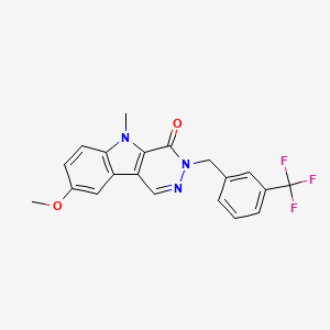 8-methoxy-5-methyl-3-[3-(trifluoromethyl)benzyl]-3,5-dihydro-4H-pyridazino[4,5-b]indol-4-one