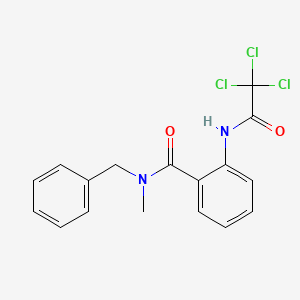 N-benzyl-N-methyl-2-[(trichloroacetyl)amino]benzamide