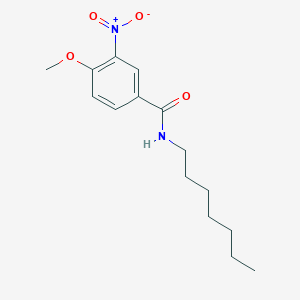 molecular formula C15H22N2O4 B11017944 N-heptyl-4-methoxy-3-nitrobenzamide 