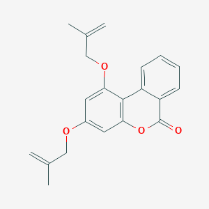 1,3-bis[(2-methylprop-2-en-1-yl)oxy]-6H-benzo[c]chromen-6-one