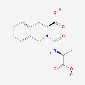 (3S)-2-{[(1S)-1-carboxyethyl]carbamoyl}-1,2,3,4-tetrahydroisoquinoline-3-carboxylic acid