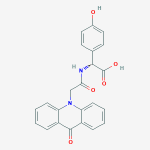 (2R)-(4-hydroxyphenyl){[(9-oxoacridin-10(9H)-yl)acetyl]amino}ethanoic acid