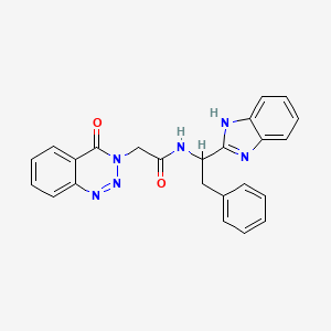 N-[1-(1H-1,3-Benzimidazol-2-YL)-2-phenylethyl]-2-[4-oxo-1,2,3-benzotriazin-3(4H)-YL]acetamide