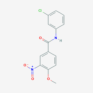 molecular formula C14H11ClN2O4 B11018017 N-(3-chlorophenyl)-4-methoxy-3-nitrobenzamide 