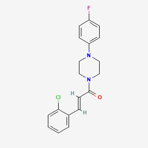 (2E)-3-(2-chlorophenyl)-1-[4-(4-fluorophenyl)piperazin-1-yl]prop-2-en-1-one