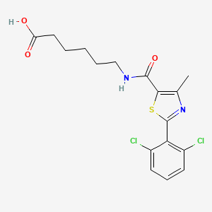 6-({[2-(2,6-Dichlorophenyl)-4-methyl-1,3-thiazol-5-yl]carbonyl}amino)hexanoic acid