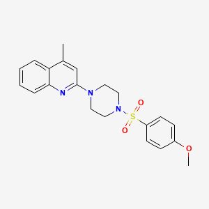 2-{4-[(4-Methoxyphenyl)sulfonyl]piperazin-1-yl}-4-methylquinoline