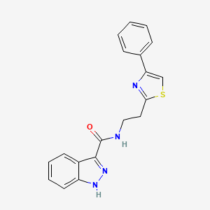 N-[2-(4-phenyl-1,3-thiazol-2-yl)ethyl]-1H-indazole-3-carboxamide