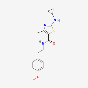 2-(cyclopropylamino)-N-[2-(4-methoxyphenyl)ethyl]-4-methyl-1,3-thiazole-5-carboxamide