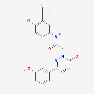 N-[4-chloro-3-(trifluoromethyl)phenyl]-2-[3-(3-methoxyphenyl)-6-oxopyridazin-1(6H)-yl]acetamide