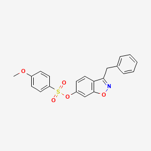 3-Benzyl-1,2-benzoxazol-6-yl 4-methoxybenzenesulfonate