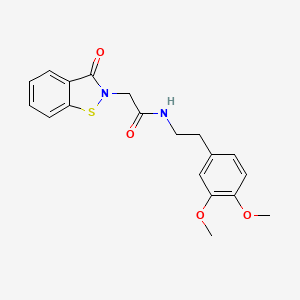 N-[2-(3,4-dimethoxyphenyl)ethyl]-2-(3-oxo-1,2-benzothiazol-2(3H)-yl)acetamide