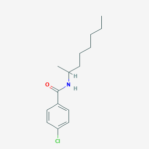 molecular formula C15H22ClNO B11018174 4-chloro-N-(octan-2-yl)benzamide 