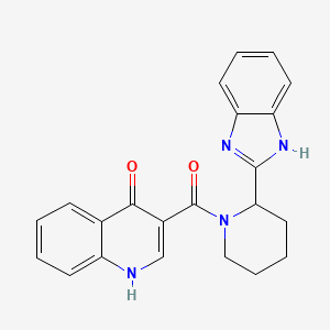 [2-(1H-benzimidazol-2-yl)piperidin-1-yl](4-hydroxyquinolin-3-yl)methanone