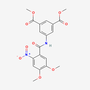 Dimethyl 5-{[(4,5-dimethoxy-2-nitrophenyl)carbonyl]amino}benzene-1,3-dicarboxylate