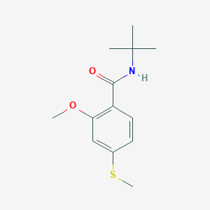 N-tert-butyl-2-methoxy-4-(methylsulfanyl)benzamide