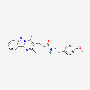 3-(2,4-dimethylpyrimido[1,2-b]indazol-3-yl)-N-(4-methoxyphenethyl)propanamide