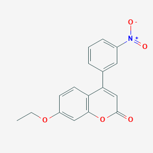 7-ethoxy-4-(3-nitrophenyl)-2H-chromen-2-one