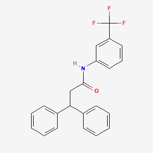 3,3-diphenyl-N-[3-(trifluoromethyl)phenyl]propanamide