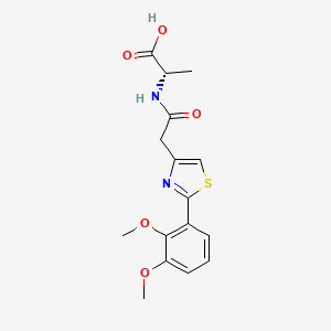 N-{[2-(2,3-dimethoxyphenyl)-1,3-thiazol-4-yl]acetyl}-L-alanine