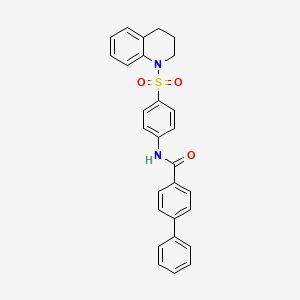 N-[4-(3,4-dihydroquinolin-1(2H)-ylsulfonyl)phenyl]biphenyl-4-carboxamide