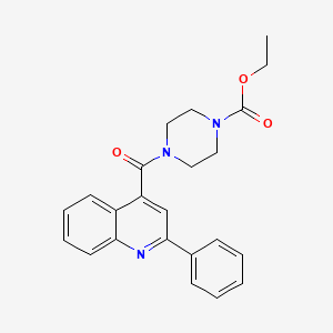 Ethyl 4-[(2-phenylquinolin-4-yl)carbonyl]piperazine-1-carboxylate