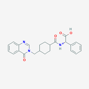 (S)-{[4-(4-Oxo-4H-quinazolin-3-ylmethyl)-cyclohexanecarbonyl]-amino}-phenyl-acetic acid