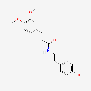 molecular formula C20H25NO4 B11018348 3-(3,4-dimethoxyphenyl)-N-[2-(4-methoxyphenyl)ethyl]propanamide 