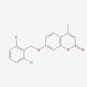 7-[(2-chloro-6-fluorobenzyl)oxy]-4-methyl-2H-chromen-2-one