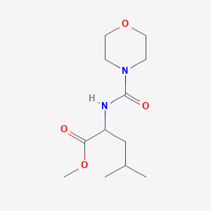 molecular formula C12H22N2O4 B11018366 Methyl 4-methyl-2-(morpholine-4-carbonylamino)pentanoate 